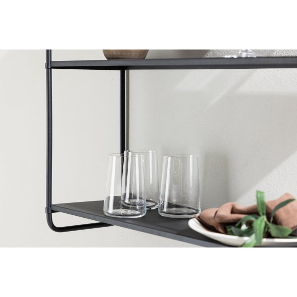 Lyon Wandregal 63 x 62 cm - Schwarz