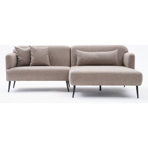 Revos Diwansofa rechts - Braun