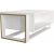 Bianco Couchtisch 106,4 x 60 cm - Wei/Gold