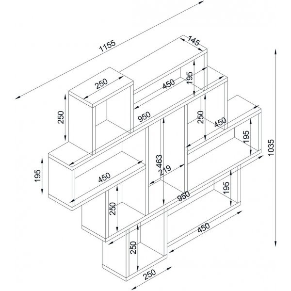 Parola Wandregal - Travertin