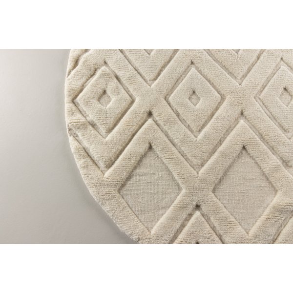 Wollteppich Dahlia - Weiß Wollteppich Dahlia - Weiß