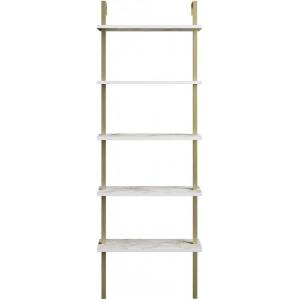 Bcherregal Piante - Wei/Gold