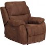 Enjoy Hollywood elektrischer Recliner Sessel - Hellbrauner Mikrostoff + Textilreinigung fr Mbel