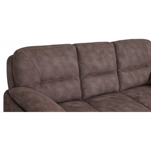 3-Sitzer-Sofa aus brauner Mikrofaser - Albert