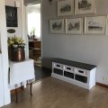 Kundenbild Malou Bank mit Stauraum - weiß / graubraun