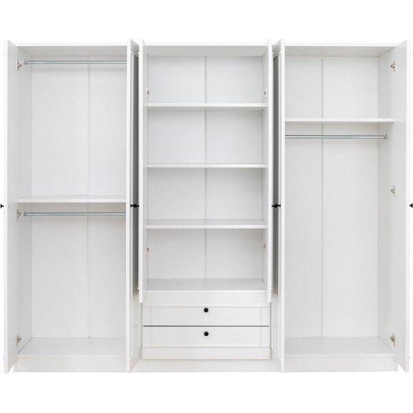 Lia Kleiderschrank 210 x 52 x 210 cm - Weiß Lia Kleiderschrank 210 x 52 x 210 cm - Weiß
