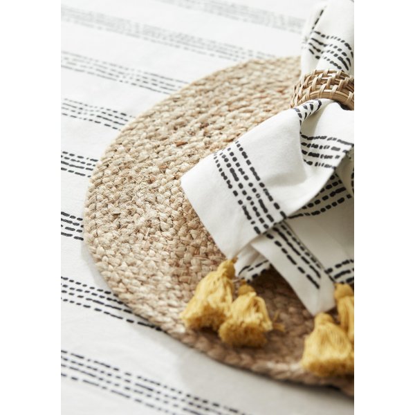 Disa Serviette 45 x 45 cm - Schwarz Disa Serviette 45 x 45 cm - Schwarz