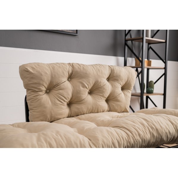 Nitta 2-Sitzer-Schlafsofa - Creme