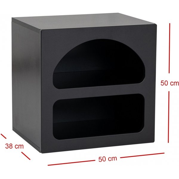 Liva Nachttisch - Schwarz