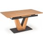 Tozzi Esstisch 160-200 x 90 cm - Eiche/schwarz