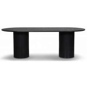Nova ovaler Esstisch aus schwarz gebeizter Esche 215x100 cm