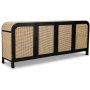 Othello Sideboard aus Rattan - Schwarz / Natur