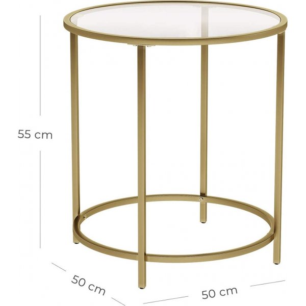 Katarina Beistelltisch Ø50 cm - Gold Katarina Beistelltisch Ø50 cm - Gold