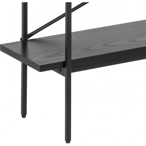 Bcherregal Angus 188 cm - Schwarz