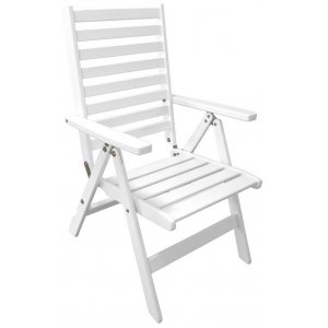 Båstad Positionsstuhl - Weiß + Möbelpflegeset für Textilien