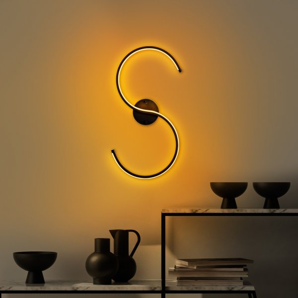 Es Wandleuchte - Schwarz Es Wandleuchte - Schwarz