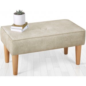 Quadratischer Hocker - Creme