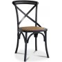 Paris Essgruppe 180 cm Tisch wei + 6 schwarze Gaston Esszimmersthle