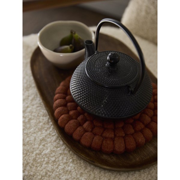 Nisha Topfmatte Ø20 cm - Ziegelstein Nisha Topfmatte Ø20 cm - Ziegelstein