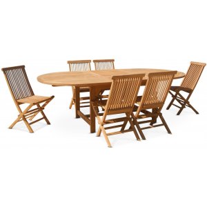 Edenryd Dining Group ovaler Esstisch Butterfly 180-240 cm inkl. 6 Edenryd Stühle - Teak Edenryd Dining Group ovaler Esstisch Butterfly 180-240 cm inkl. 6 Edenryd Stühle - Teak