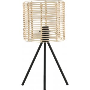 Wicky Tischlampe - Schwarz/Rattan