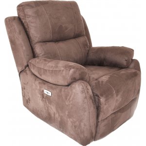 Enjoy Hollywood elektrischer Recliner Sessel - Brauner Mikrostoff