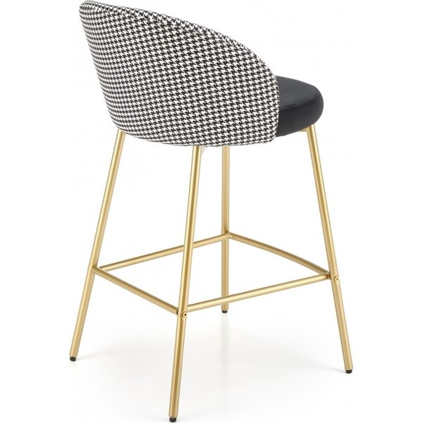 Pelican Barhocker 113 - Schwarz/Weiß/Gold Pelican Barhocker 113 - Schwarz/Weiß/Gold