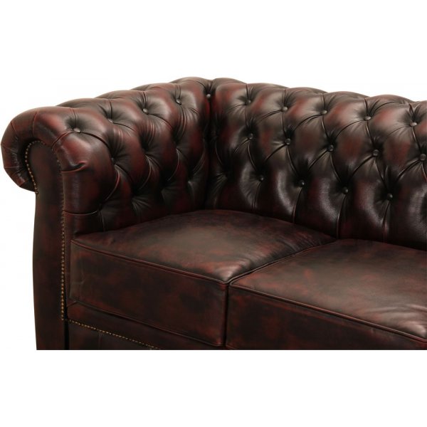 Dublin 2-Sitzer-Sofa - Leder Ochsenblut Dublin 2-Sitzer-Sofa - Leder Ochsenblut