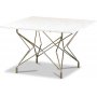 Terrazzo Couchtisch 75x75cm - Bianco Terrazzo & MessingUntergestell