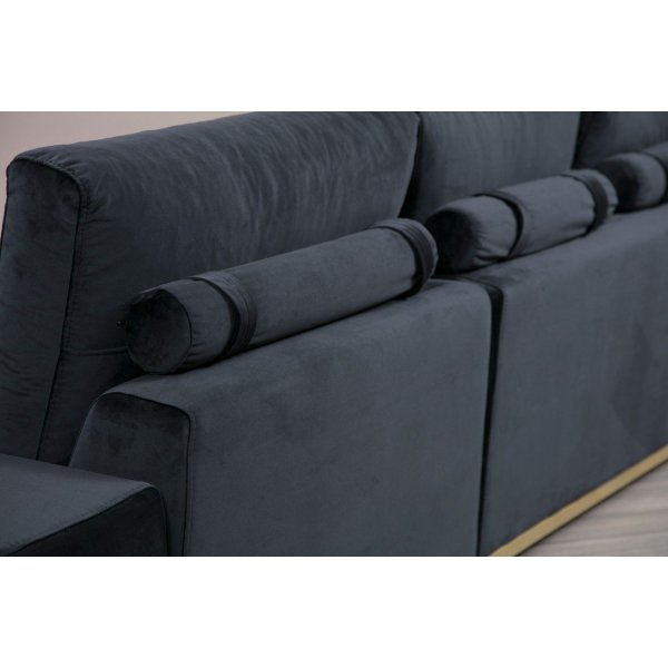 Sofa Line - 320 cm schwarz