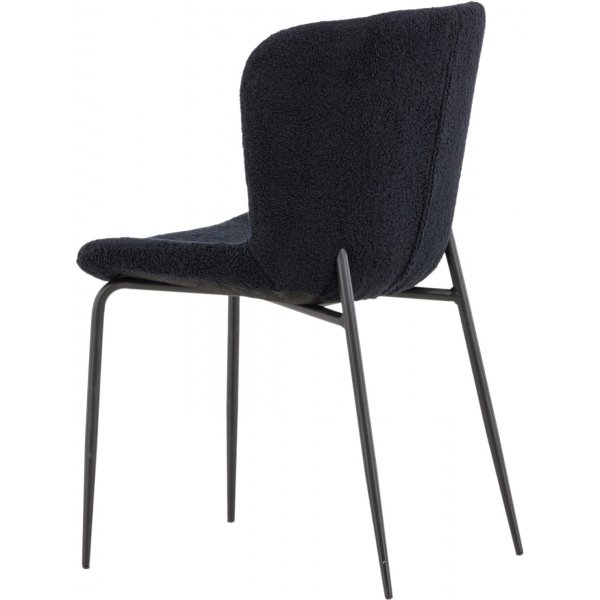 Modesto Esszimmerstuhl - Schwarzer Teddy