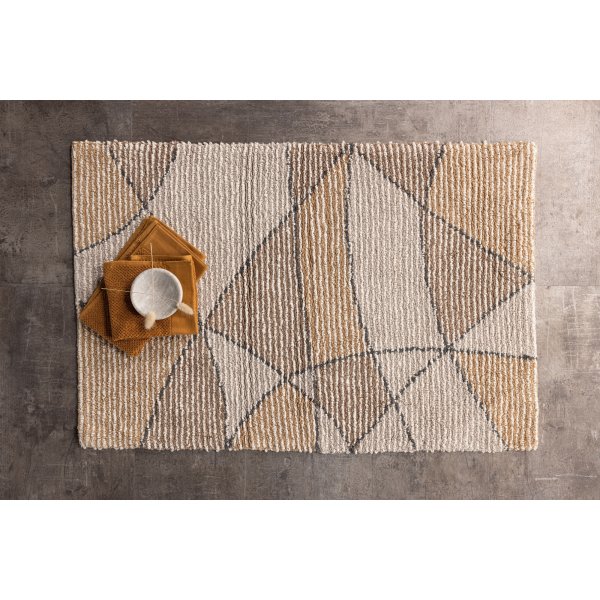 Loui Teppich 60x90 cm - Grau/Braun