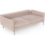 Mintgrnes 3-Sitzer-Sofa - Puderrosa