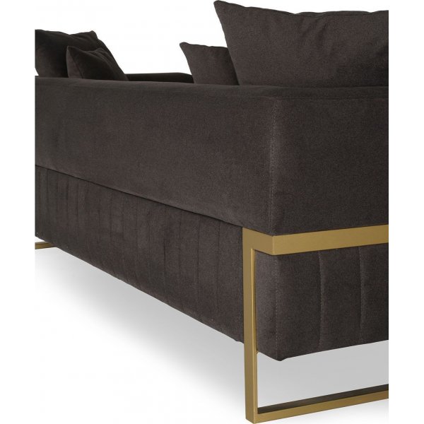 Magenta 3-Sitzer-Sofa - Dunkelbraun Magenta 3-Sitzer-Sofa - Dunkelbraun