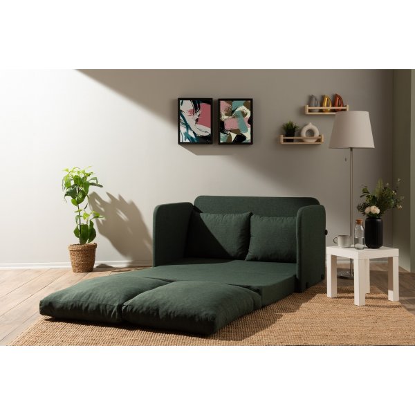 Saga 2-Sitzer-Schlafsofa - Grün Saga 2-Sitzer-Schlafsofa - Grün