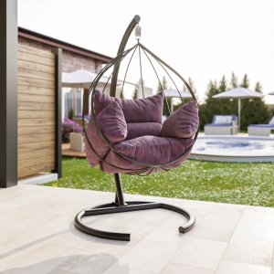 Mavera Hängesessel - Lila + Fleckentferner für Möbel Mavera Hängesessel - Lila + Fleckentferner für Möbel