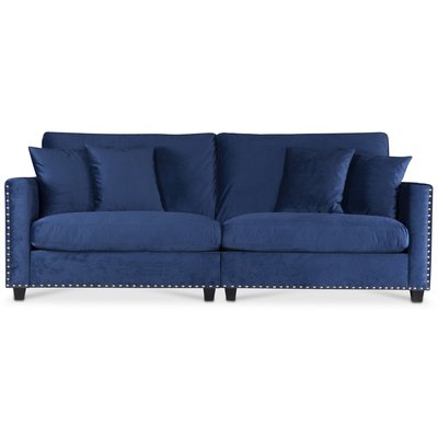 Avenue 4-Sitzer Sofa - Blau (Samt)