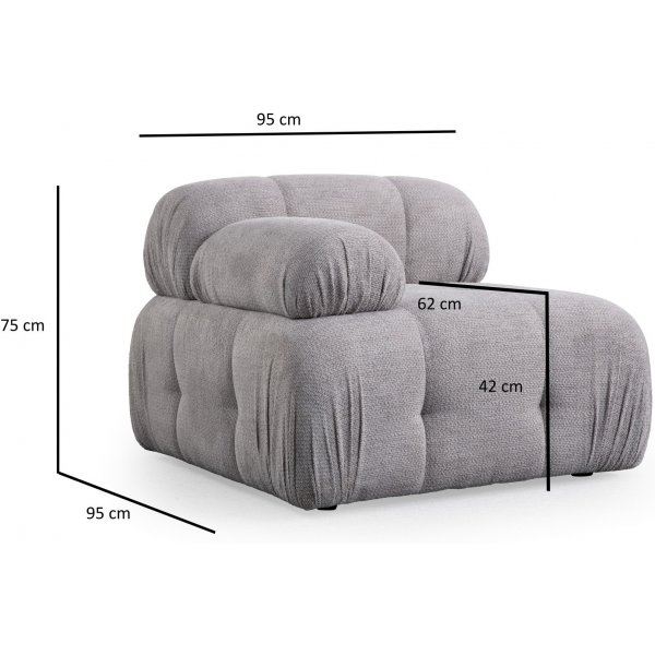 Petite 2-Sitzer-Sofa - Hellgrau Petite 2-Sitzer-Sofa - Hellgrau