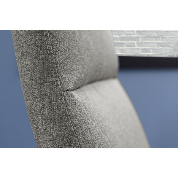 Trafford Sessel mit Fuhocker - Hellgrau