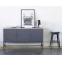 Sideboard Edge - Graues Hochdrucklaminat (HPL)