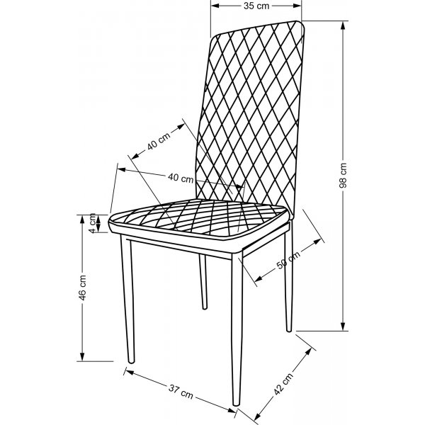 Cadeira Esszimmerstuhl 501 - Cappuccino