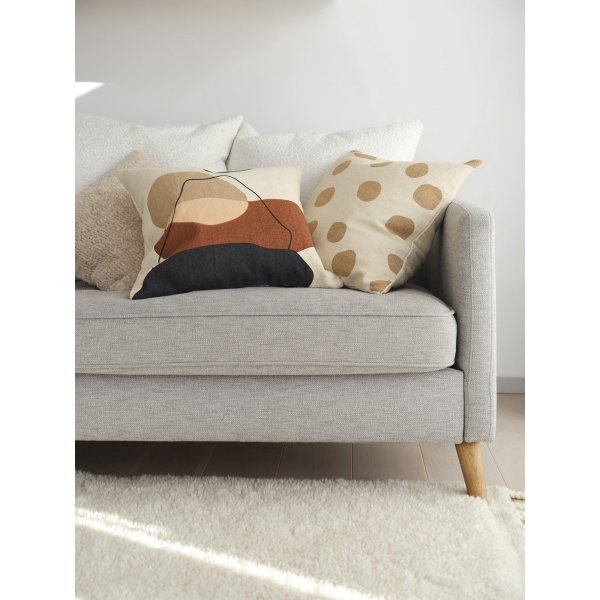 Dorte Kissenbezug 50 x 50 cm - Eiskaffee