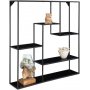 Weies Wandregal - Schwarz - 85x85x18