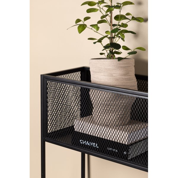 Teo-Reliefregal - Schwarz