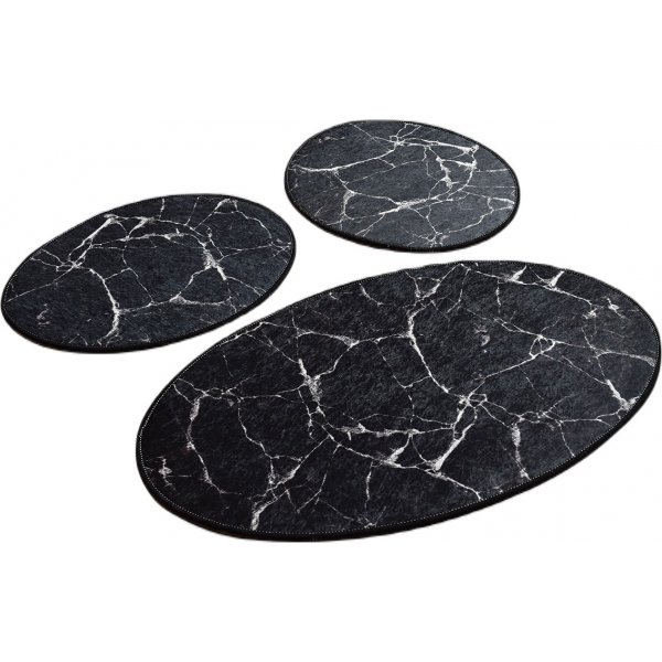 Marmorteppich - Schwarz