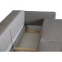 Alaska-graues 3-Sitzer-Schlafsofa