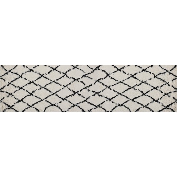 Karanda 276 Teppich - Cremewei/Schwarz