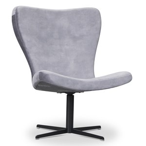 Rot gesprenkelter Designer-Sessel - Hellgrau (Samt) Rot gesprenkelter Designer-Sessel - Hellgrau (Samt)