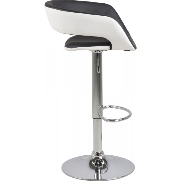 Grace Barhocker 104 cm - Schwarzes PU/weies PU