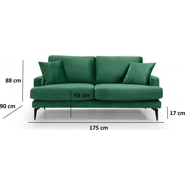 Papira 2-Sitzer-Sofa - Grn